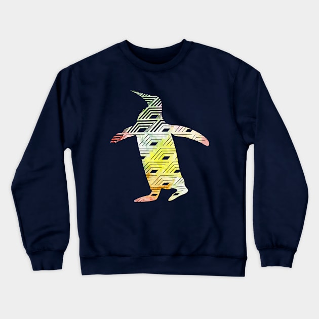 Penguin Watercolor Crewneck Sweatshirt by Shrenk